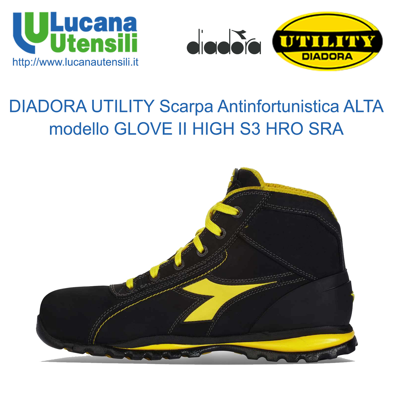 diadora utility scarpe antinfortunistica modello glove s3 hro sra