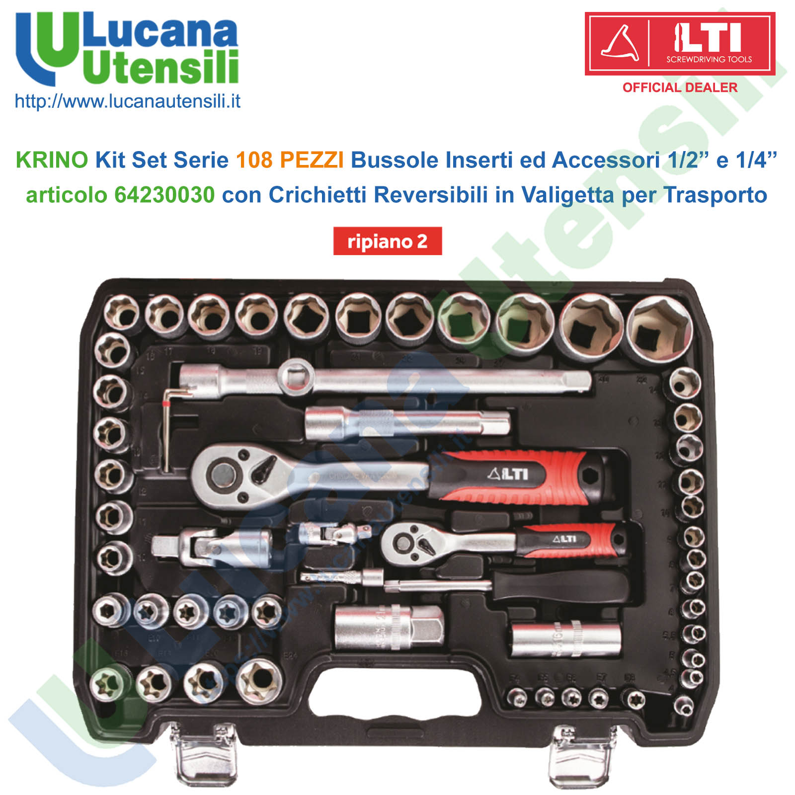 Set kit chiavi a cricchetto bussole valigia utensili 82 pz inserti per officina Bussole inserti 1/4 1/2 